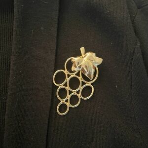 Ahbra-Cale Gold Grapevine Cluster Brooch - Women's Jewelry